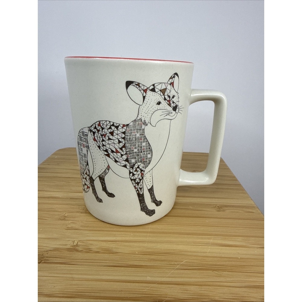 Starbucks 2017 Holiday Sly Fox D-Handle Coffee Mug‎ Cup 12oz 355ml